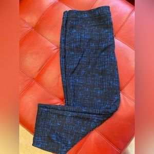 ANNE KLEIN Blue and Black pants